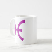 Vissen in het Paars Koffiemok (Voorkant links)