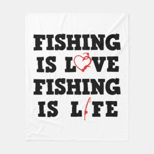 Vissen is liefde Vist leven Fleece Deken
