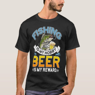Vissen is mijn hobbybier mijn achtergebleven Vader T-shirt