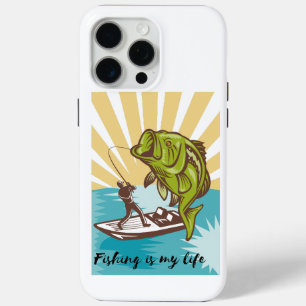 vissen is mijn leven iPhone 15 pro max hoesje