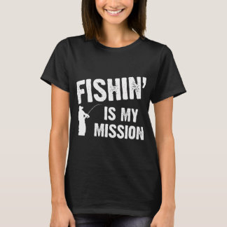 Vissen is mijn missie t-shirt