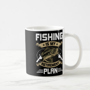 Vissen Is Mijn Pensioenplan Fly Fishing Gepensione Koffiemok