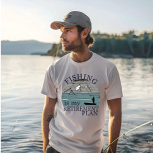 Vissen is mijn pensioenplan t-shirt