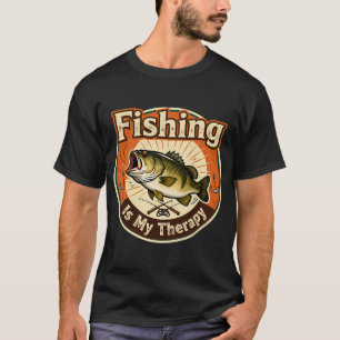 Vissen Is Mijn Therapie T-shirt