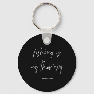 Vissen Is Mijn Therapie Visquote Voor Visliefhebbe Sleutelhanger