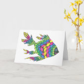 Vissen Kaart (Gele Bloem)