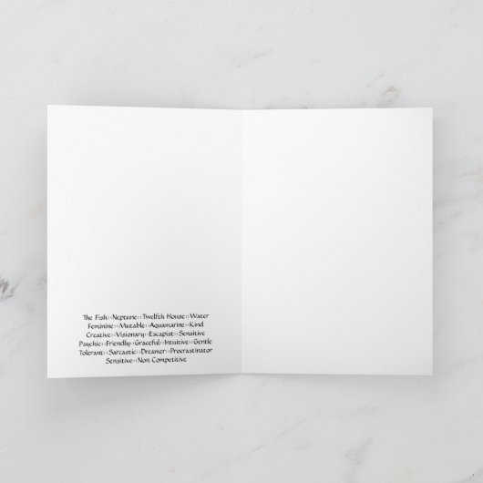 Vissen Khamsa Note Kaart (Binnen)