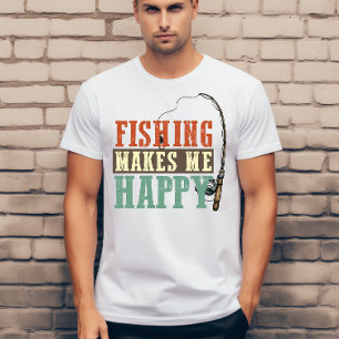 Vissen maakt me gelukkig t-shirt