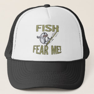 Vissen maken me T-shirts en cadeautjes bang Trucker Pet