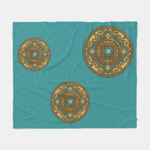 Vissen Mandala Fleece Dekbed Deken