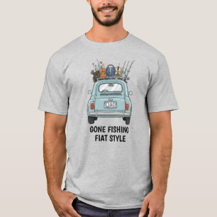 Vissen met Fiat Auto T-shirt