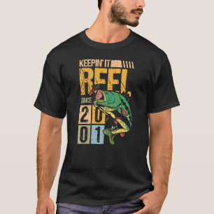 Vissen met Geheugen sinds 2001 Vintage Vissen Vis T-shirt
