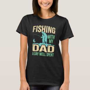 Vissen Met Papa Zonen & Dochters Vis Team Hengele T-shirt