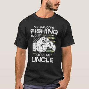 Vissen Mijn favoriete vismaat noemt me oom T-shirt