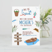 Vissen Neem de volgende dag de Bait Kaart (Staand voorkant)