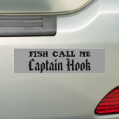 Vissen noemen me kapitein Hook Bumpersticker (Op auto)