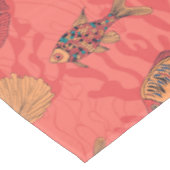 Vissen op levende koraalachtergrond tafelkleed (Gekanteld)