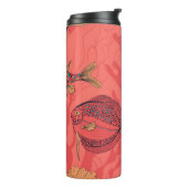 Vissen op levende koraalachtergrond thermosbeker (Gedraaid links)