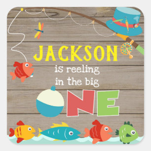 Vissen op zaterdag Gevist Bedankt voor je goede St Vierkante Sticker