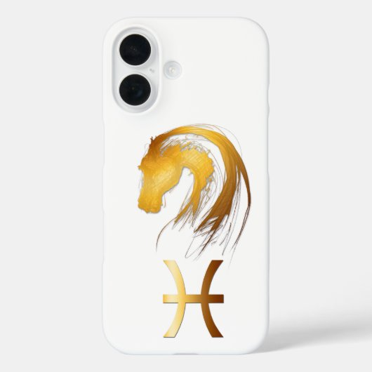 Vissen Paard Chinese Westerse Astrologie iPC Case-Mate iPhone Case (Achterkant)