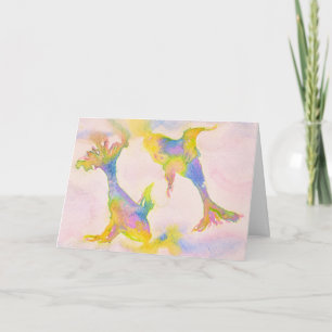 Vissen Pastel Zodiac symbool Verjaardag Kaart