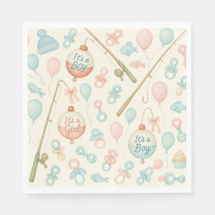 Vissen Rod Baby Reveal voor Gevist liefhebbers Servet