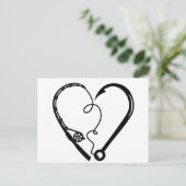 VISSEN ROD HEART HOOK BRIEFKAART (Staand voorkant)