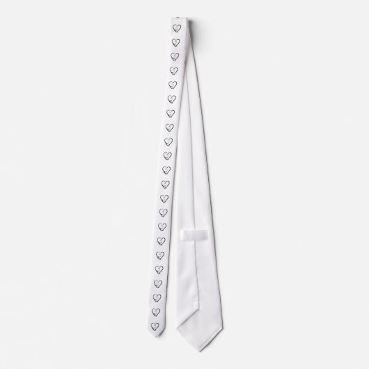 VISSEN ROD HEART HOOK STROPDAS (Achterkant)