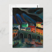 Vissen 's nachts in Ascona Briefkaart (Voorkant / Achterkant)