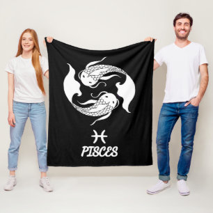 Vissen Silhouet Fleece Deken