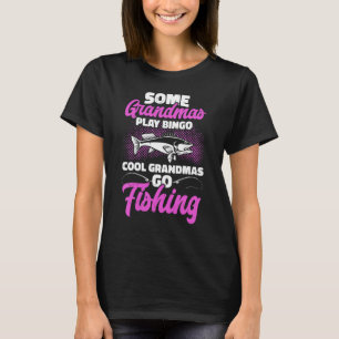 Vissen Sommige Oma's Spelen Bingo Visser Visversla T-shirt