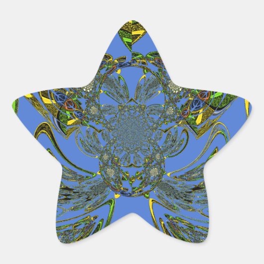 Vissen Ster Sticker (Voorkant)