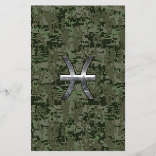 Vissen Sterrenbeeld op Bos Digitale Camouflage Flyer
