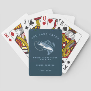 Vissen Thema Weekend Trip Vrijgezellenfeest Pokerkaarten