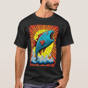 Vissen Toernooi Fans Pop Grote Vis Vanger 3 T-shirt