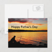 Vissen Vaderdag-briefkaart Briefkaart (Voorkant / Achterkant)