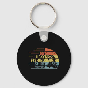 Vissen Vintage Retro Mijn Geluksvisshirt Niet Sleutelhanger