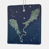 Vissen Vis Constellatie  Zodiac Astrologie Keramisch Ornament (Links)