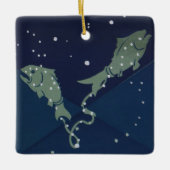 Vissen Vis Constellatie  Zodiac Astrologie Keramisch Ornament (Voorkant)