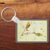 Vissen Vis,  sterrenbeeld Urania's Mirror Sleutelhanger (Achterkant)