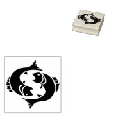 Vissen vis Zodiac Art stempel (Gestempeld)