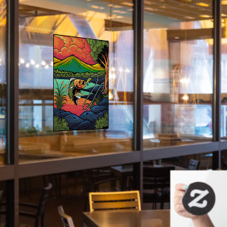 Vissen Vissen Het Lokaas Vissen Sport Raamsticker