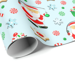Vissen Visser Kerstmis Cadeaupapier