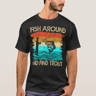 Vissen Visser Vintage Grappig Vis Rond En T-shirt