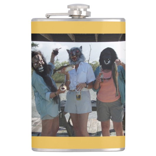 Vissen voor Reds Heupfles (Voorkant)