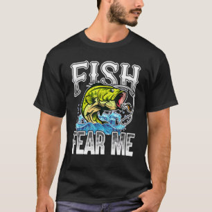 Vissen vrezen me baard Vist vissers T-shirt