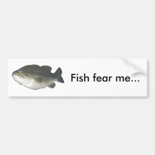 Vissen vrezen me... bumpersticker