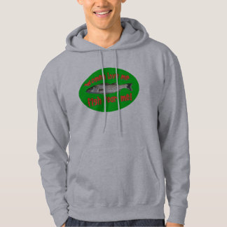 Vissen vrezen me (groen) hoodie