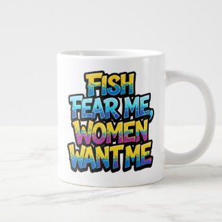 Vissen Vrezen Mij Vrouwen Willen Mij Grappig Visge Extra Grote Beker