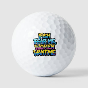 Vissen Vrezen Mij Vrouwen Willen Mij Grappig Visge Golfballen